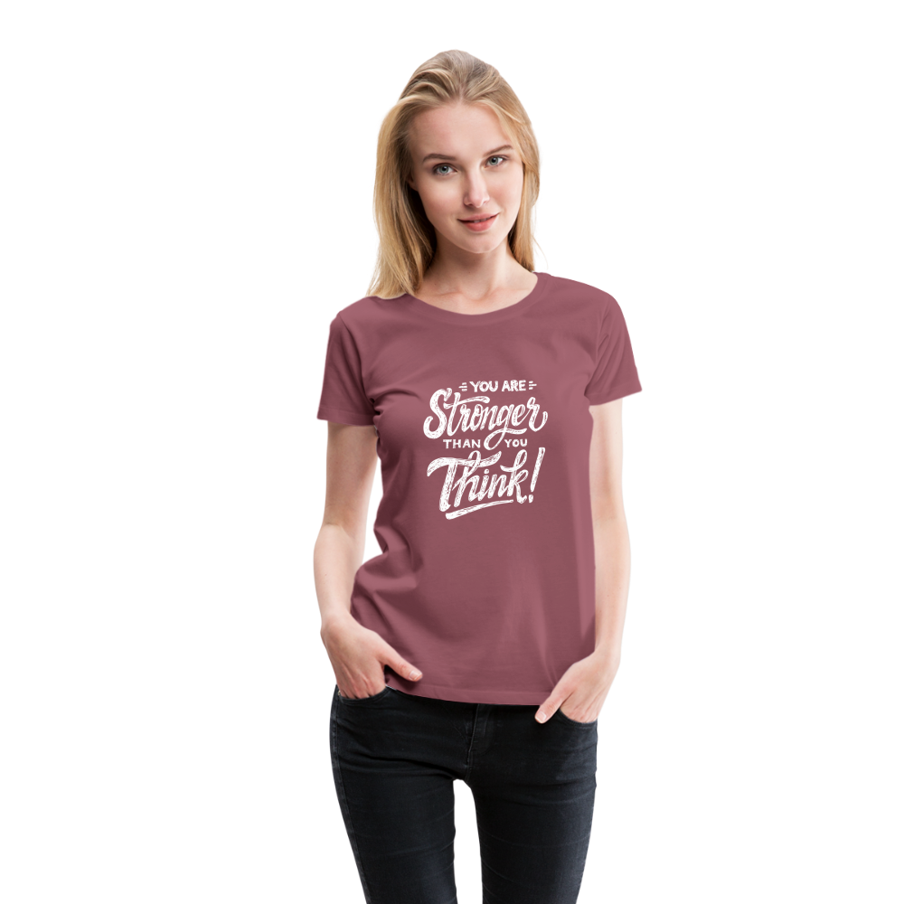 Damen Stronger T-Shirt - Malve