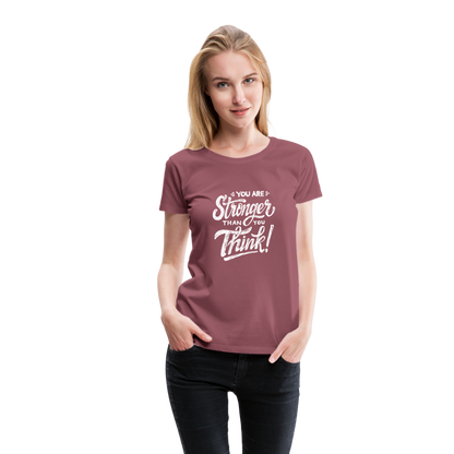 Damen Stronger T-Shirt - Malve