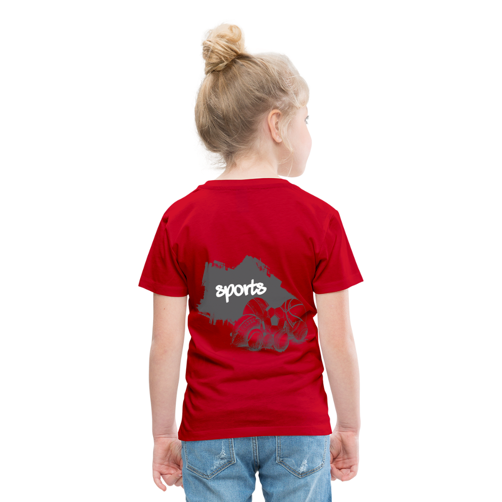 Sportarten Kinder Premium T-Shirt - Rot