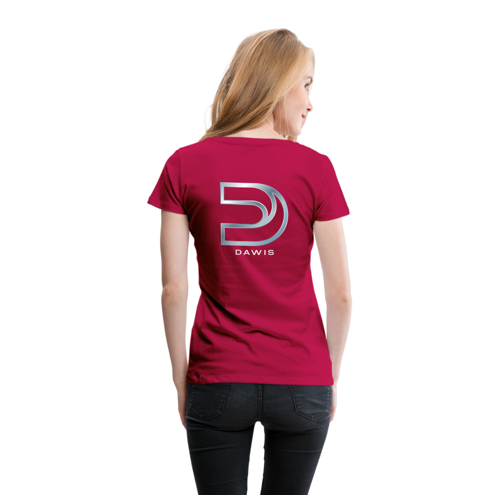 DAWIS Frauen T-Shirt - dunkles Pink