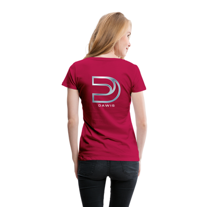 DAWIS Frauen T-Shirt - dunkles Pink