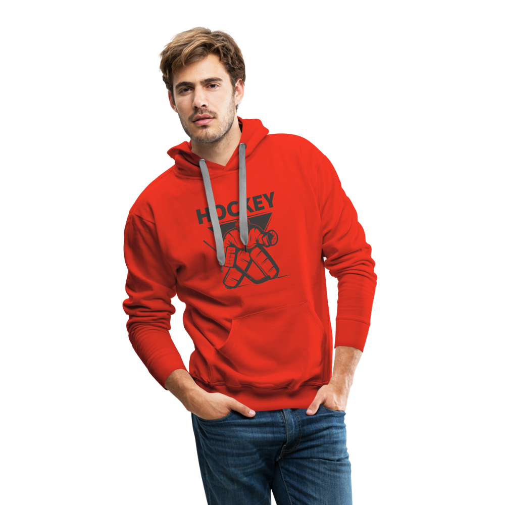 Hockey Goalie Männer Hoodie - Rot