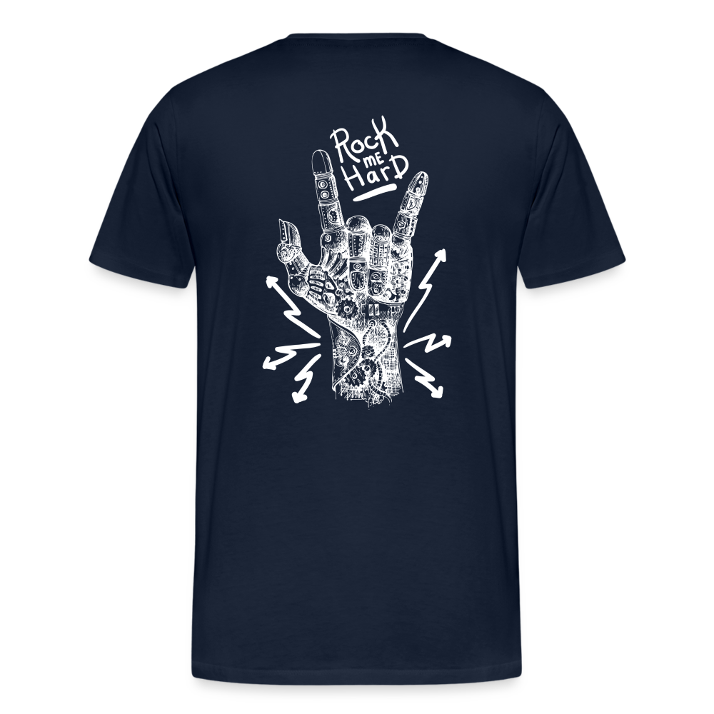 Rock me Hard Männer T-Shirt - Navy