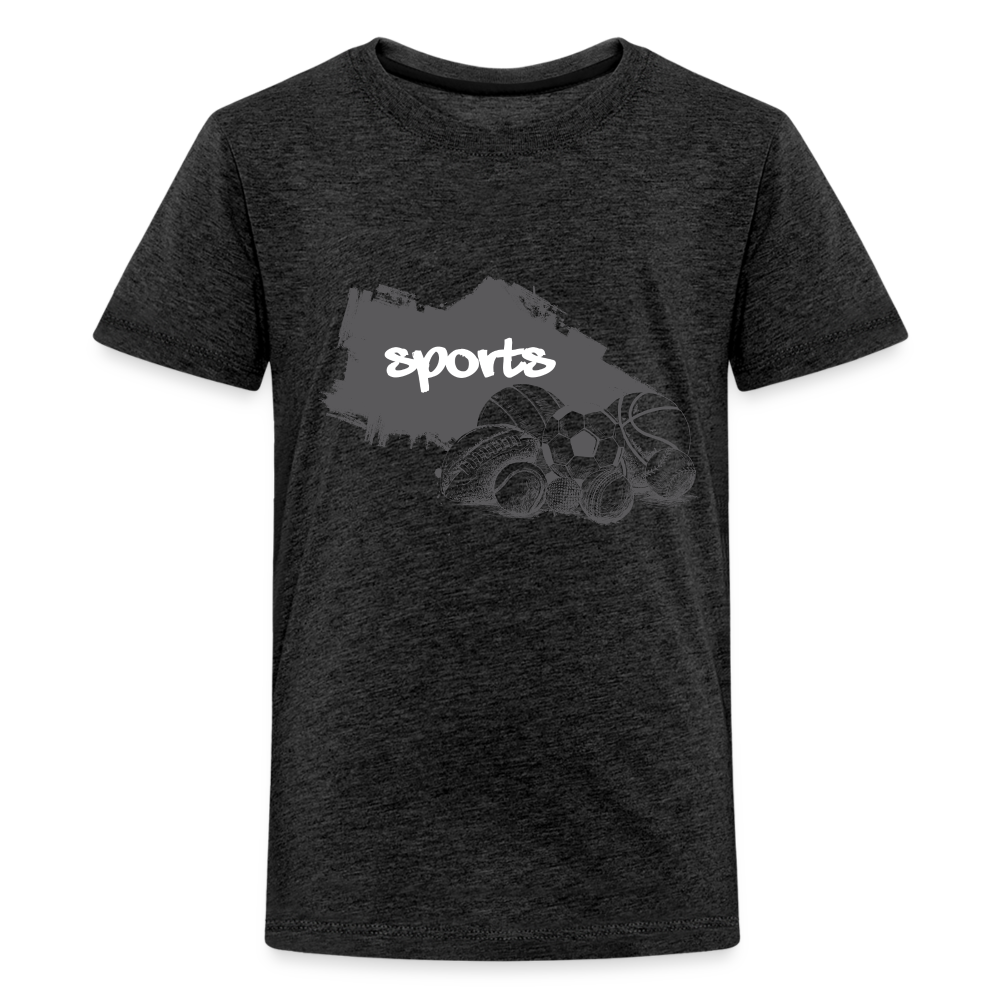 Sportarten Teenager Premium T-Shirt - Anthrazit