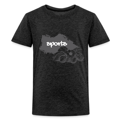 Sportarten Teenager Premium T-Shirt - Anthrazit