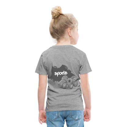 Sportarten Kinder Premium T-Shirt - Grau meliert