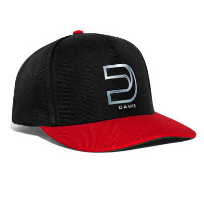 DAWIS Snapback Cap - Schwarz/Rot