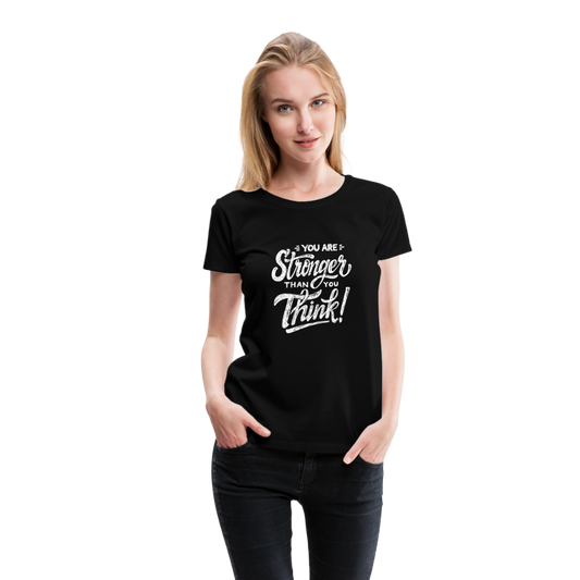 Damen Stronger T-Shirt - Schwarz