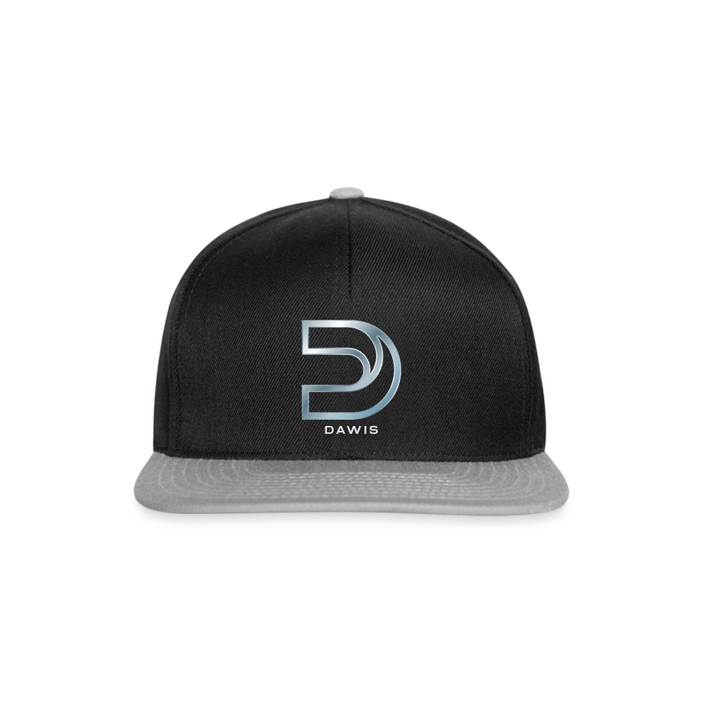 DAWIS Snapback Cap - Schwarz/Grau