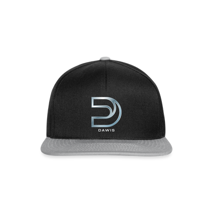 DAWIS Snapback Cap - Schwarz/Grau