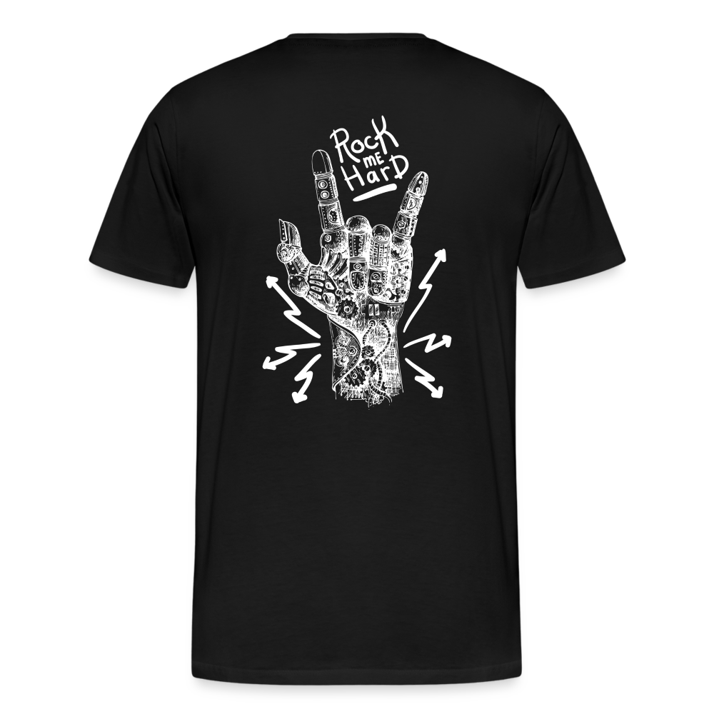 Rock me Hard Männer T-Shirt - Schwarz