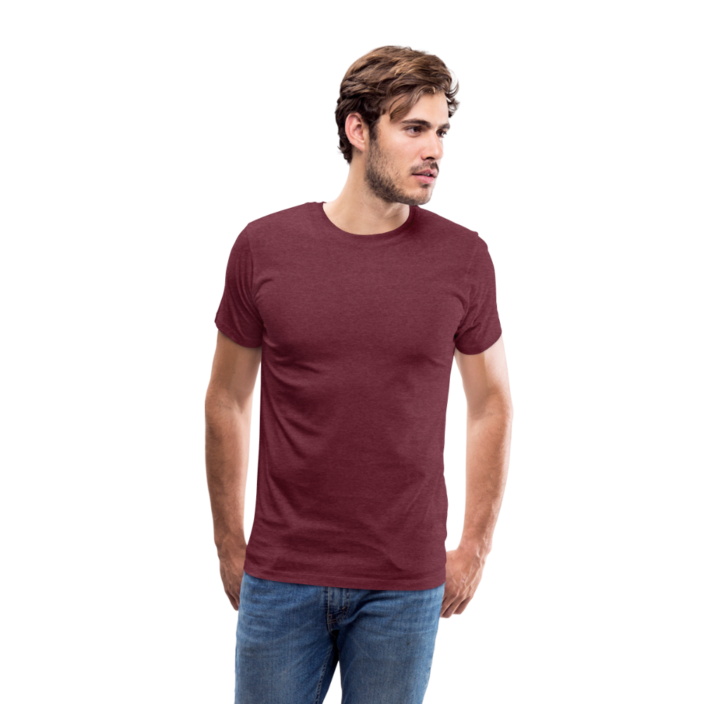 Läufer Premium T-Shirt - Bordeauxrot meliert