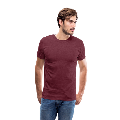 Läufer Premium T-Shirt - Bordeauxrot meliert