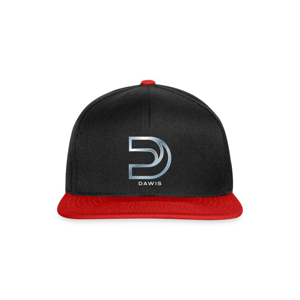 DAWIS Snapback Cap - Schwarz/Rot