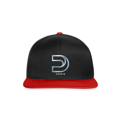 DAWIS Snapback Cap - Schwarz/Rot