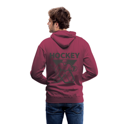 Hockey Goalie Männer Hoodie - Bordeaux