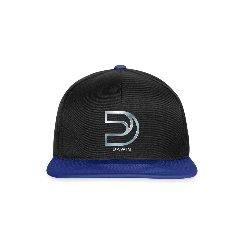 DAWIS Snapback Cap - Schwarz/Königsblau