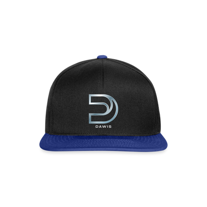 DAWIS Snapback Cap - Schwarz/Königsblau