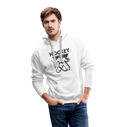 Hockey Goalie Männer Hoodie - Weiß