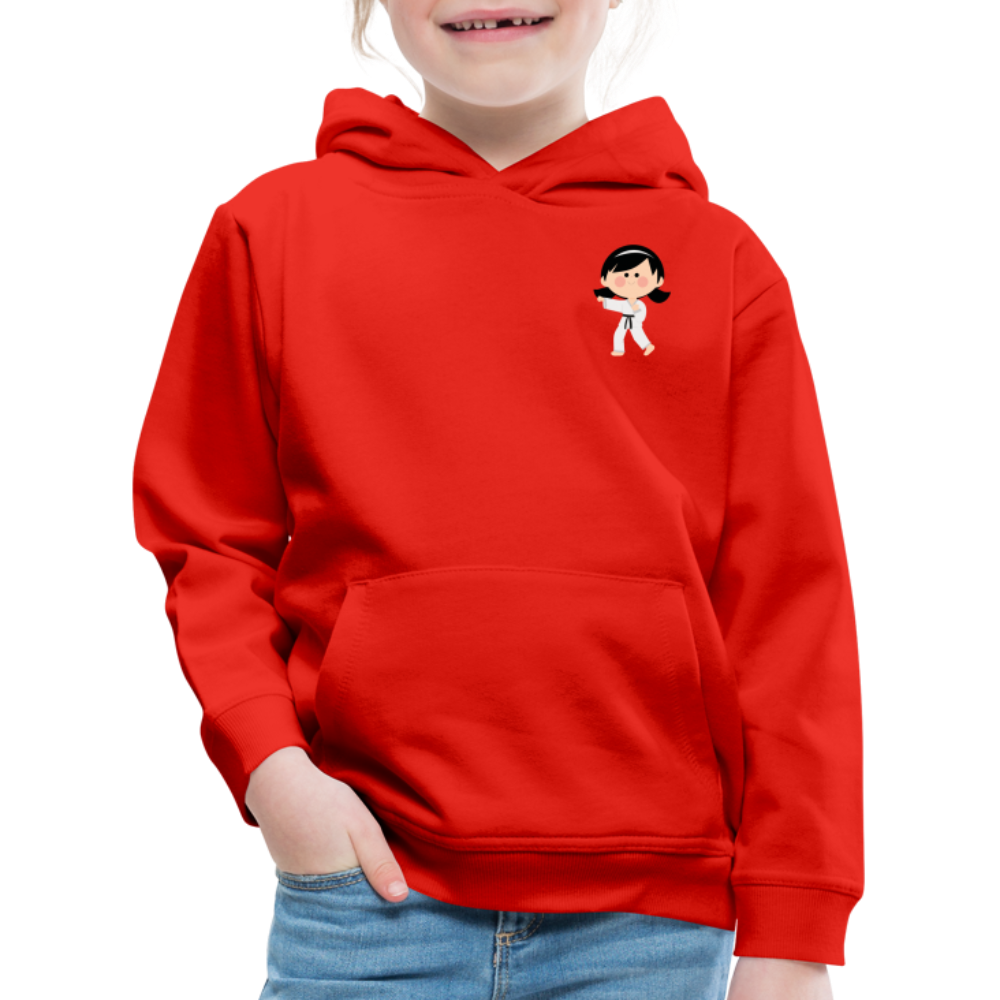 Karate-Girl Kinder Hoodie - Rot