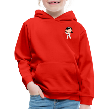 Karate-Girl Kinder Hoodie - Rot