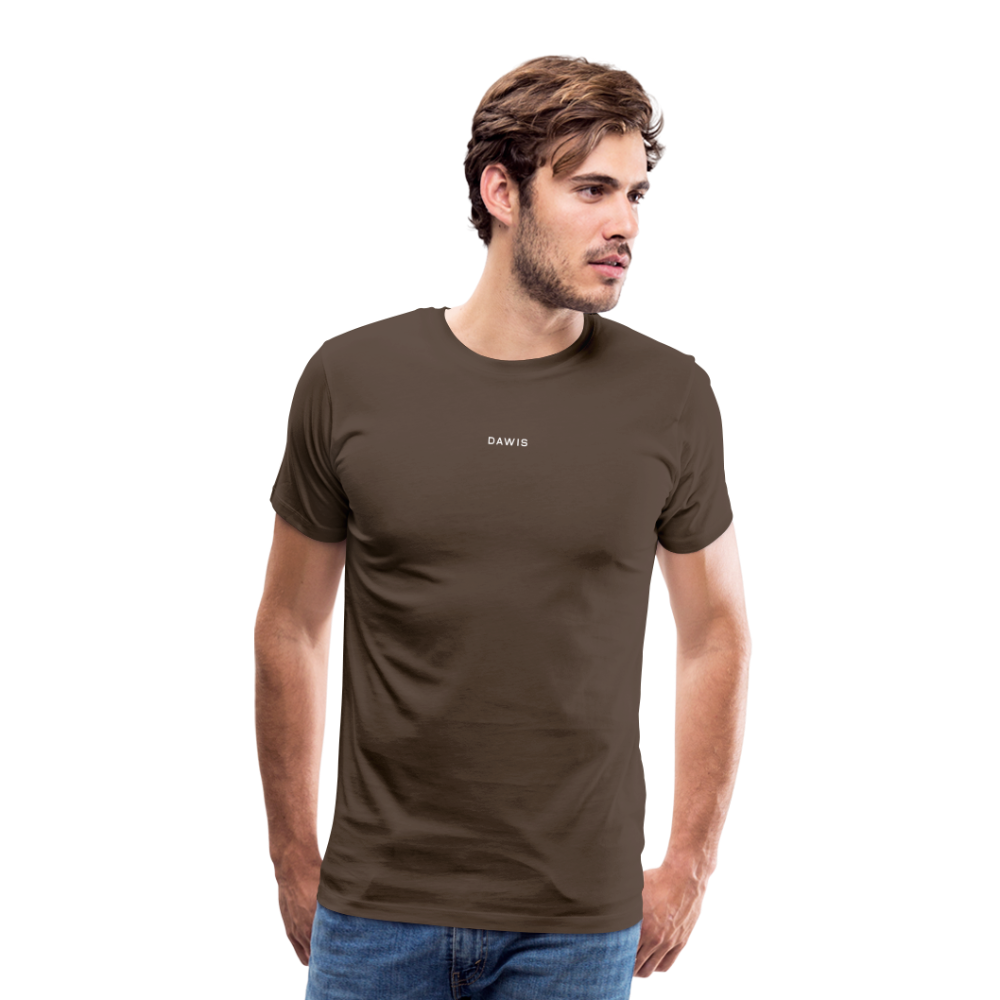 DAWIS Schriftzug Männer T-Shirt - Edelbraun