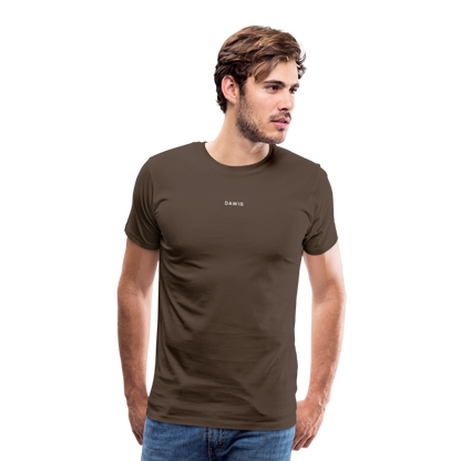 DAWIS Schriftzug Männer T-Shirt - Edelbraun