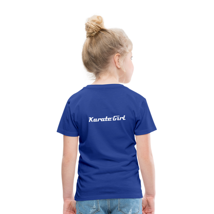 Karate-Girl Kinder T-Shirt - Königsblau