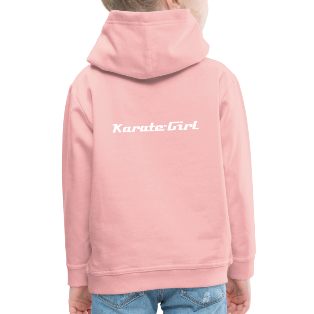 Karate-Girl Kinder Hoodie - Kristallrosa