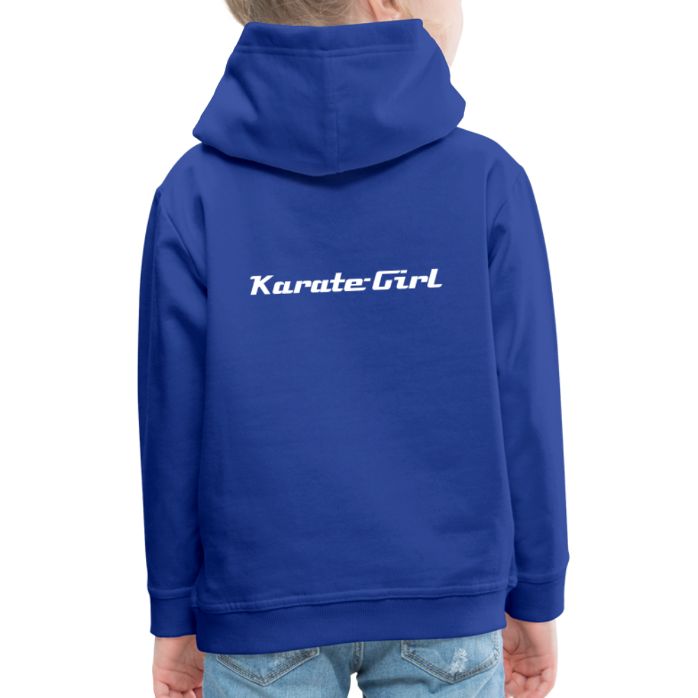 Karate-Girl Kinder Hoodie - Royalblau