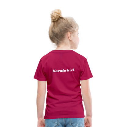 Karate-Girl Kinder T-Shirt - dunkles Pink