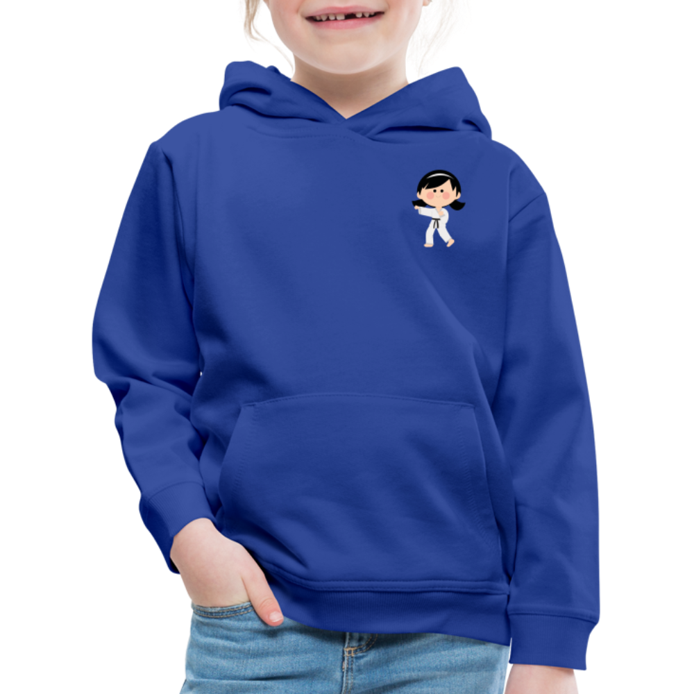 Karate-Girl Kinder Hoodie - Royalblau