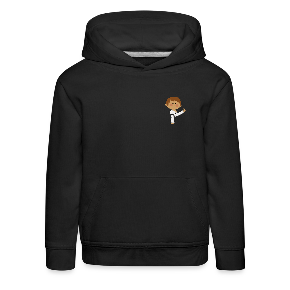 Kinder Premium Hoodie - Schwarz