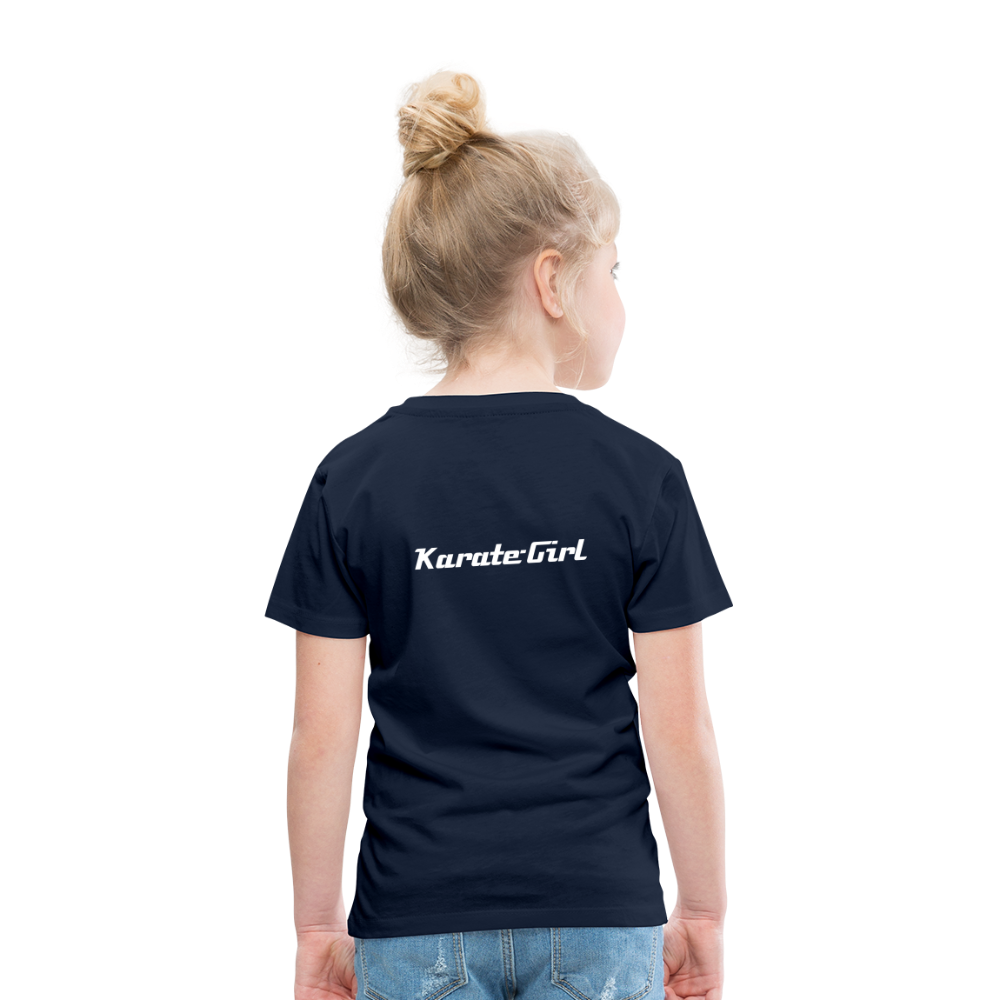 Karate-Girl Kinder T-Shirt - Navy