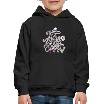 Time to Sport Kinder Hoodie - Schwarz