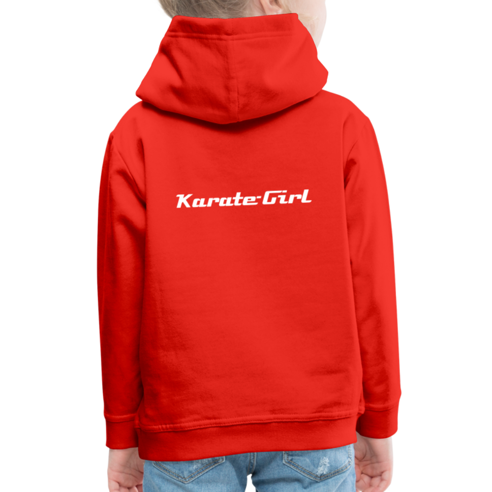 Karate-Girl Kinder Hoodie - Rot