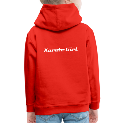 Karate-Girl Kinder Hoodie - Rot