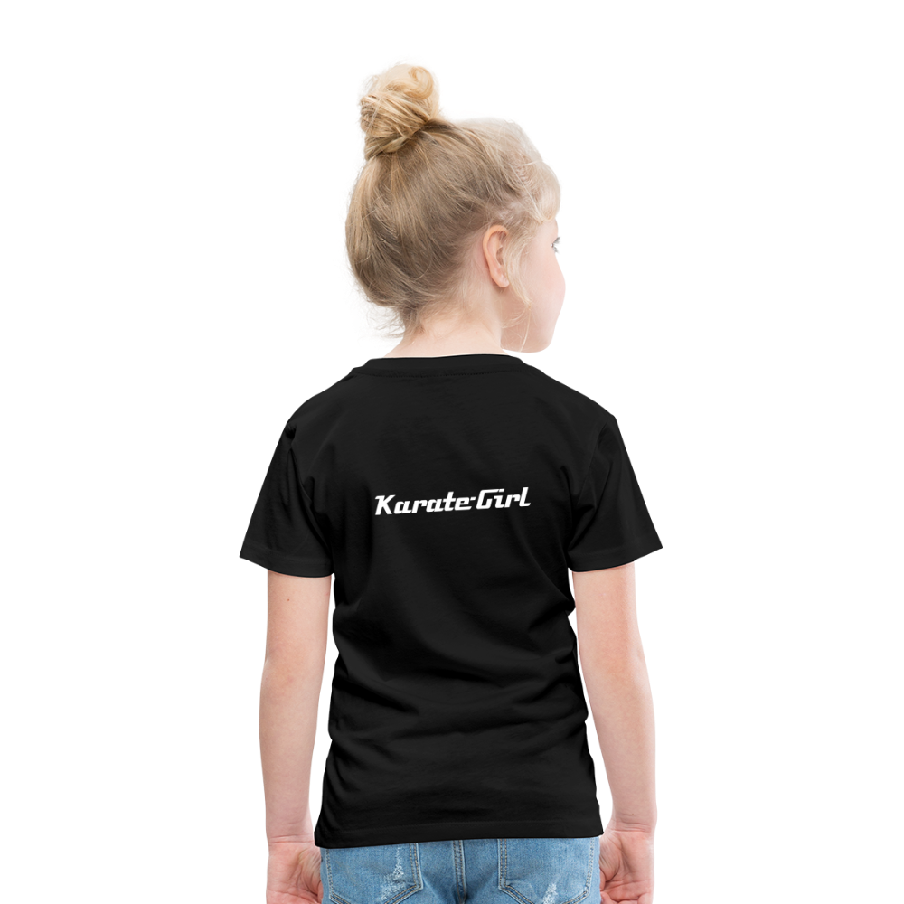 Karate-Girl Kinder T-Shirt - Schwarz