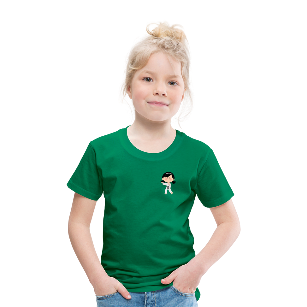 Karate-Girl Kinder T-Shirt - Kelly Green