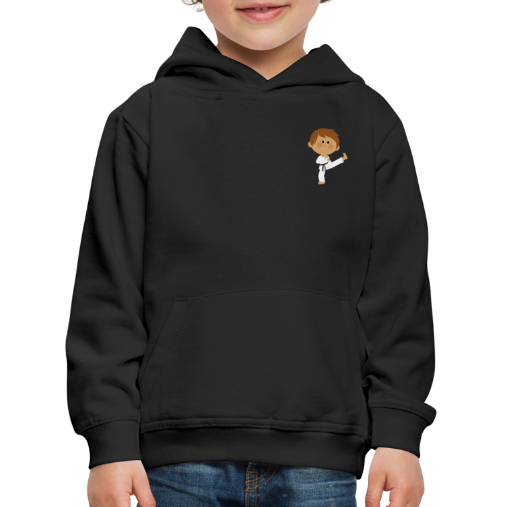 Kinder Premium Hoodie - Schwarz