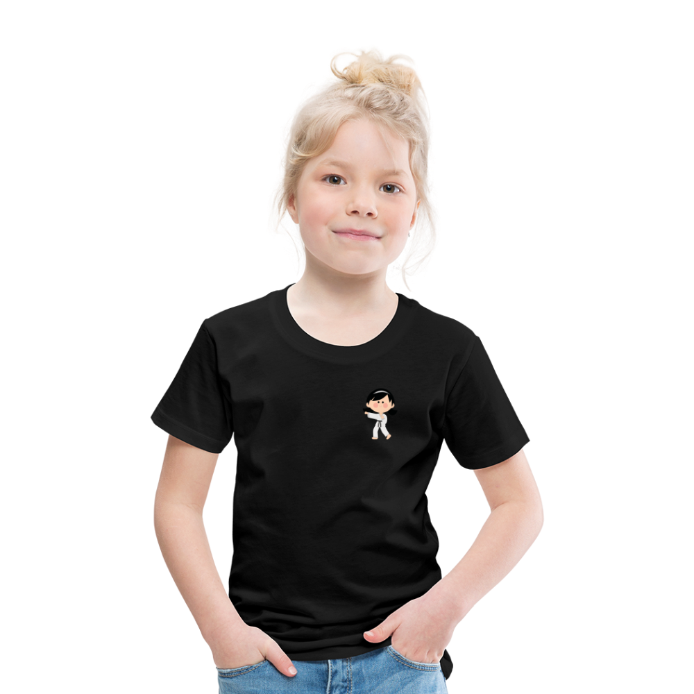 Karate-Girl Kinder T-Shirt - Schwarz