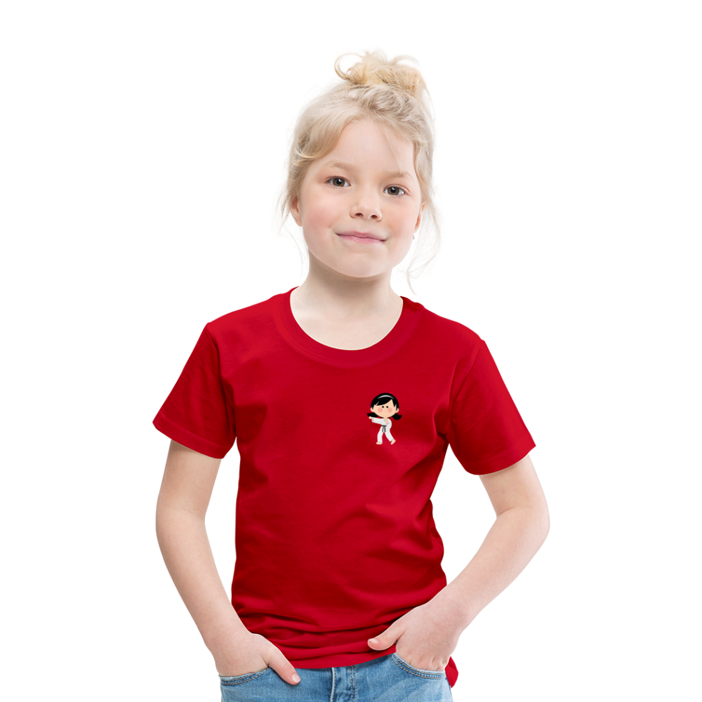 Karate-Girl Kinder T-Shirt - Rot