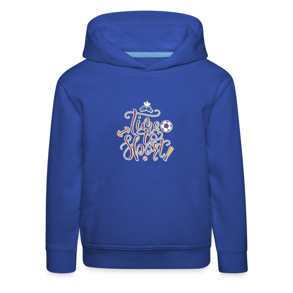 Time to Sport Kinder Hoodie - Royalblau