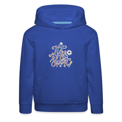 Time to Sport Kinder Hoodie - Royalblau