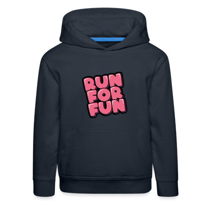 Run for Fun Kinder Hoodie - Navy