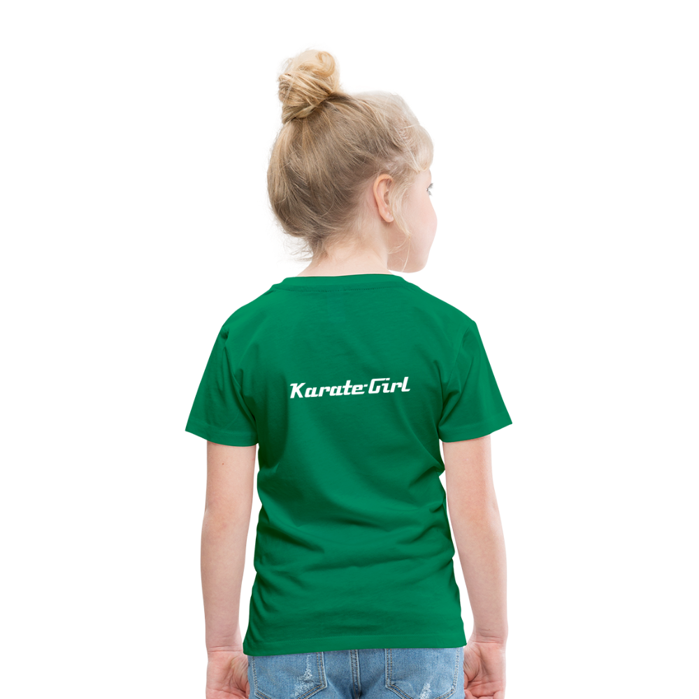 Karate-Girl Kinder T-Shirt - Kelly Green