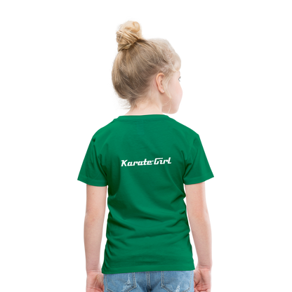 Karate-Girl Kinder T-Shirt - Kelly Green