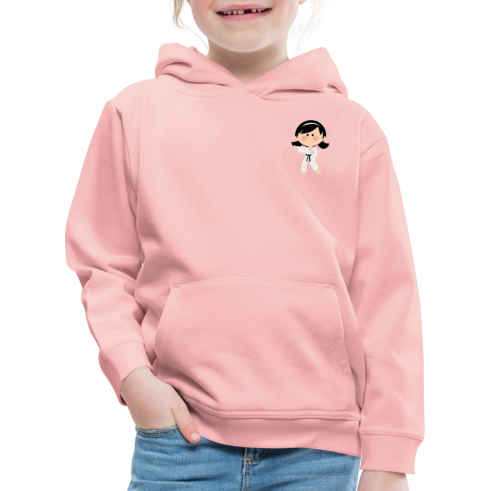 Karate-Girl Kinder Hoodie - Kristallrosa