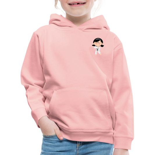 Karate-Girl Kinder Hoodie - Kristallrosa