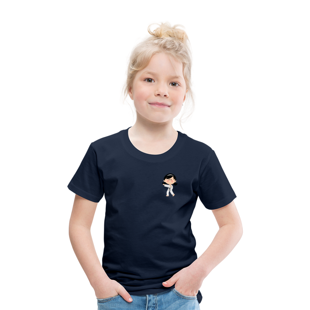 Karate-Girl Kinder T-Shirt - Navy